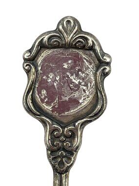 Vintage Silver-Plated Decorative Spoon With Ornate Handle Design B74